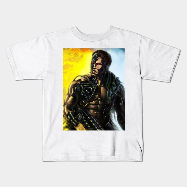 Terminator Kids T-Shirt by SmpArt